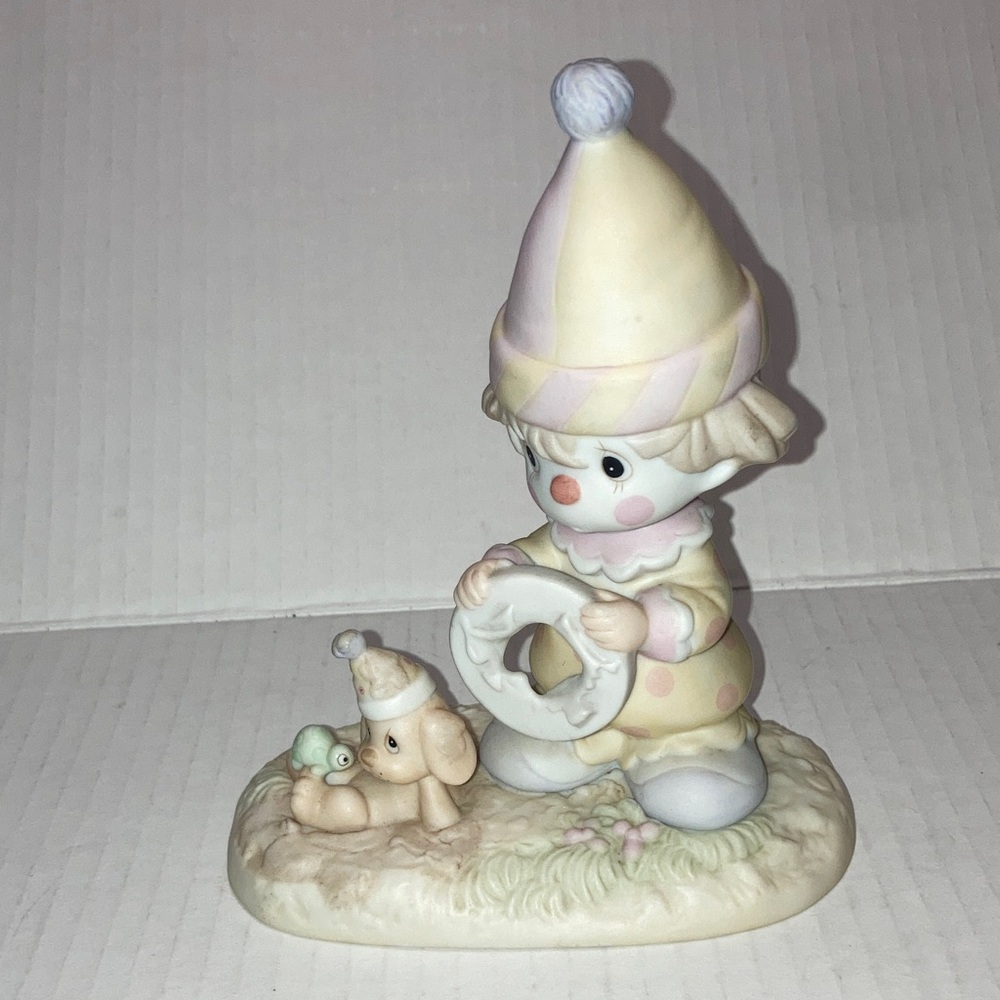Precious Moments Figurine with Puppy & Lifesaver The Lord Will Carry You Through